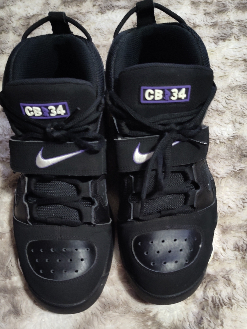 Nike CB34 "Godzilla" Men's Black Sneakers with Purple Accents